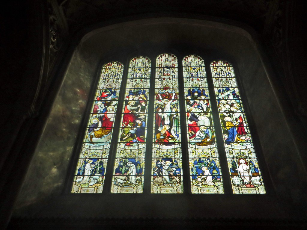 Norwich cathedral West stained glass window by Hardman, wa… Flickr
