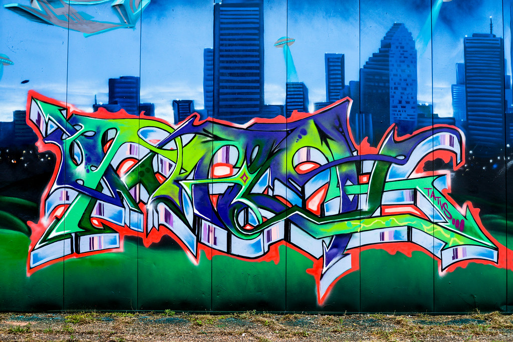 Mack FX Attacks 20 years of Mayhem Wall Houston Graffiti 2