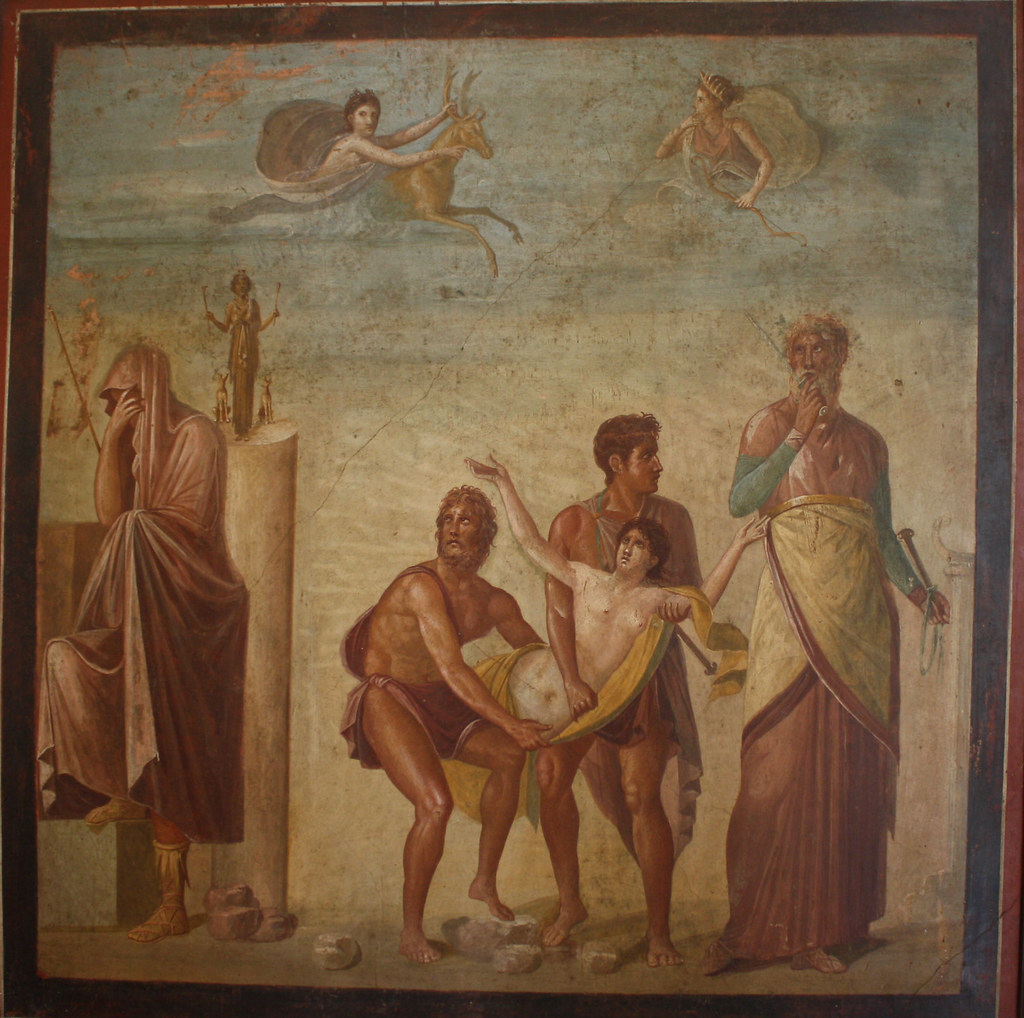 A Roman Wall Painting in the Fourth Style the Sacrifice o… Flickr