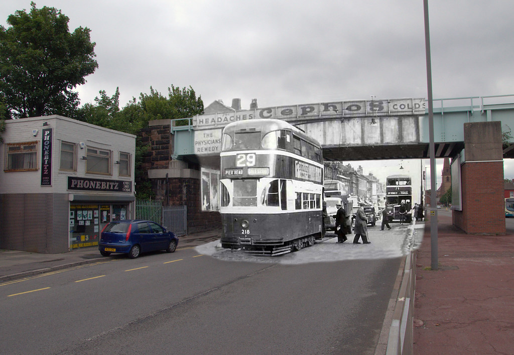 West Derby Road, Tuebrook, 1954 in 2013 With advert for Ce… Flickr