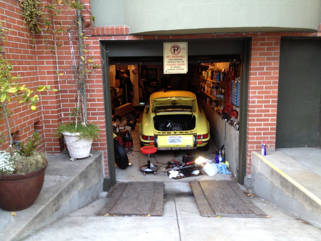 A peek into home car repair garage Lynn Friedman Flickr