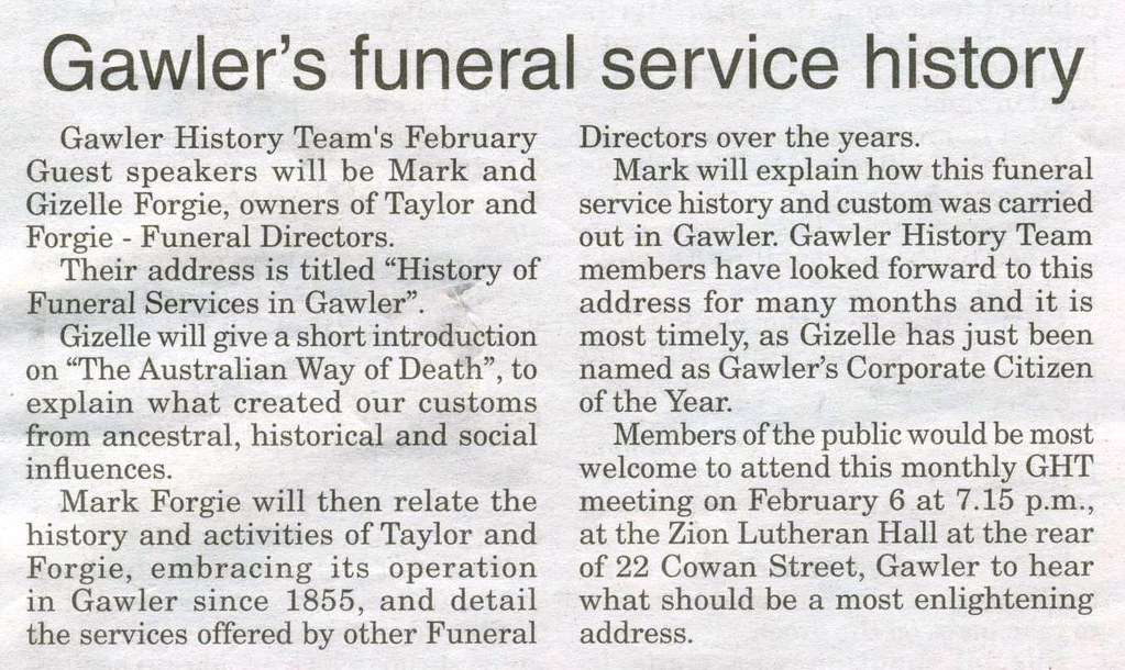 Leader Newspaper 29Jan2014 Gawler History Flickr