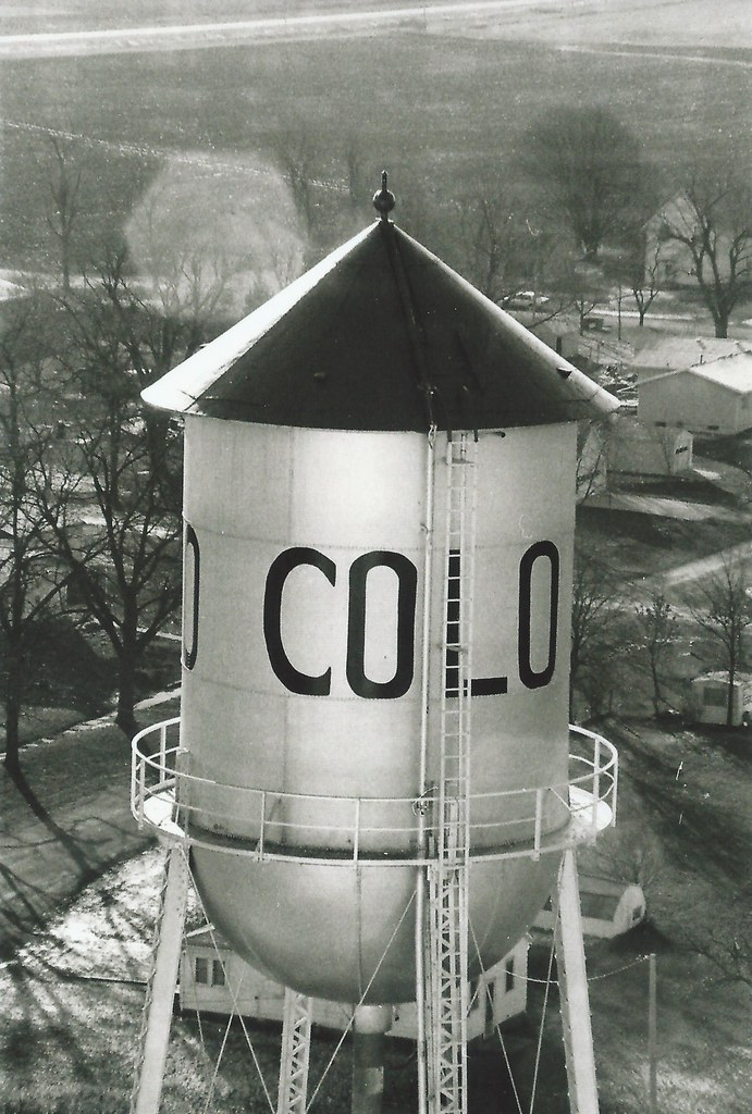 Colo, Iowa, Water Tower, Aerial View a photo on Flickriver