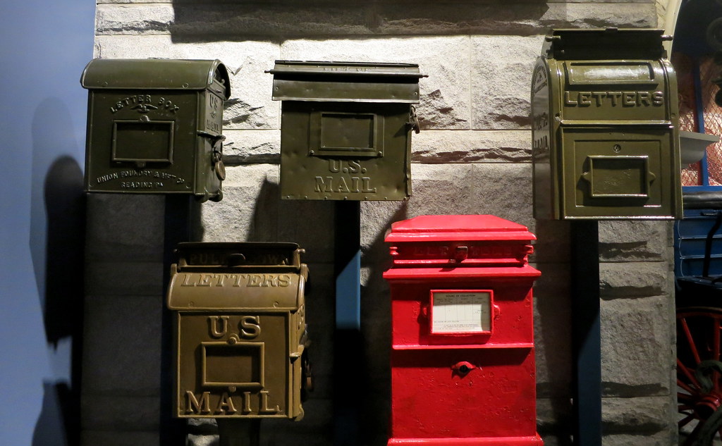 Mailboxes A display of historical mailboxes at the Nationa… Flickr