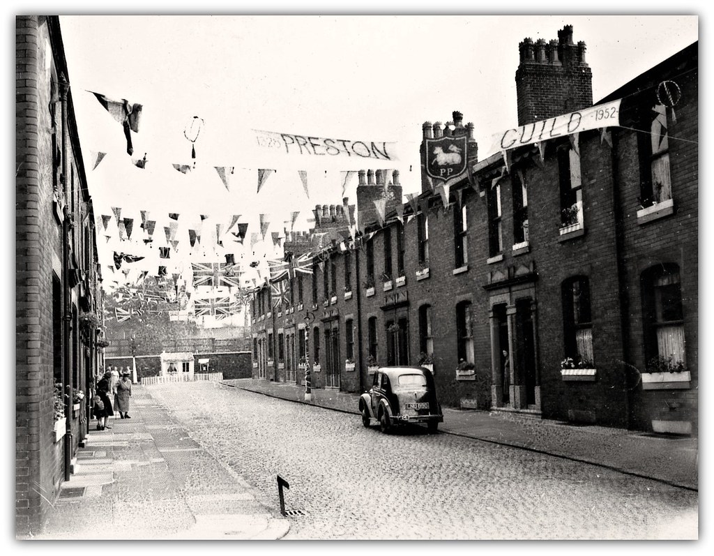 Osborne Street, Preston. 1952 Guild Street Decorations. a photo on