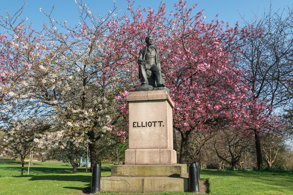 Stature of Ebeneezer Elliott, the Corn Law Rhymer Little Mester. Flickr