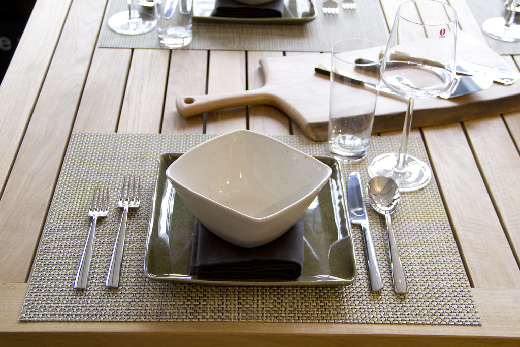 Alessi Flatware Featuring Simon Pearce Woodbury Dinnerware… Flickr