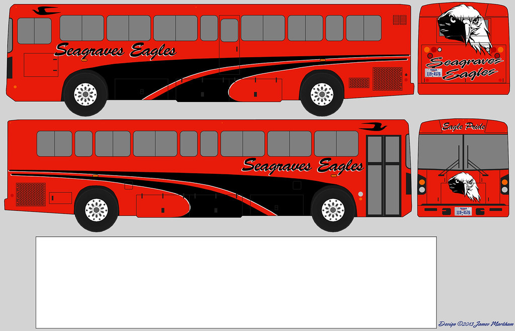 Seagraves Eagles Blue Bird All American T3RE Bus Design Flickr