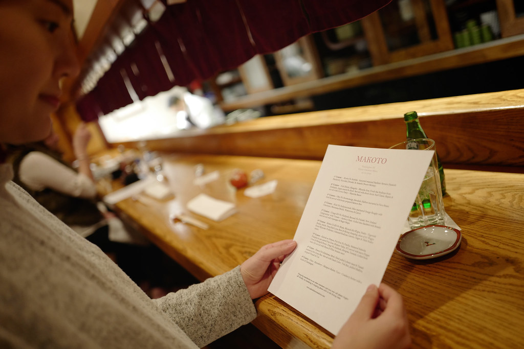 Makoto's omakase menu Washington, DC robjmann Flickr