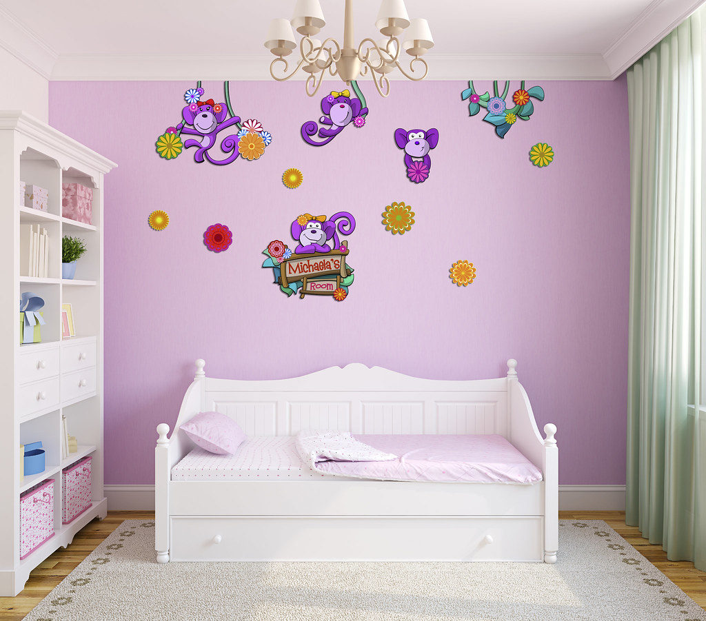 Interior of toddler room. ZWalls 3 dimensional wall art ha… Flickr