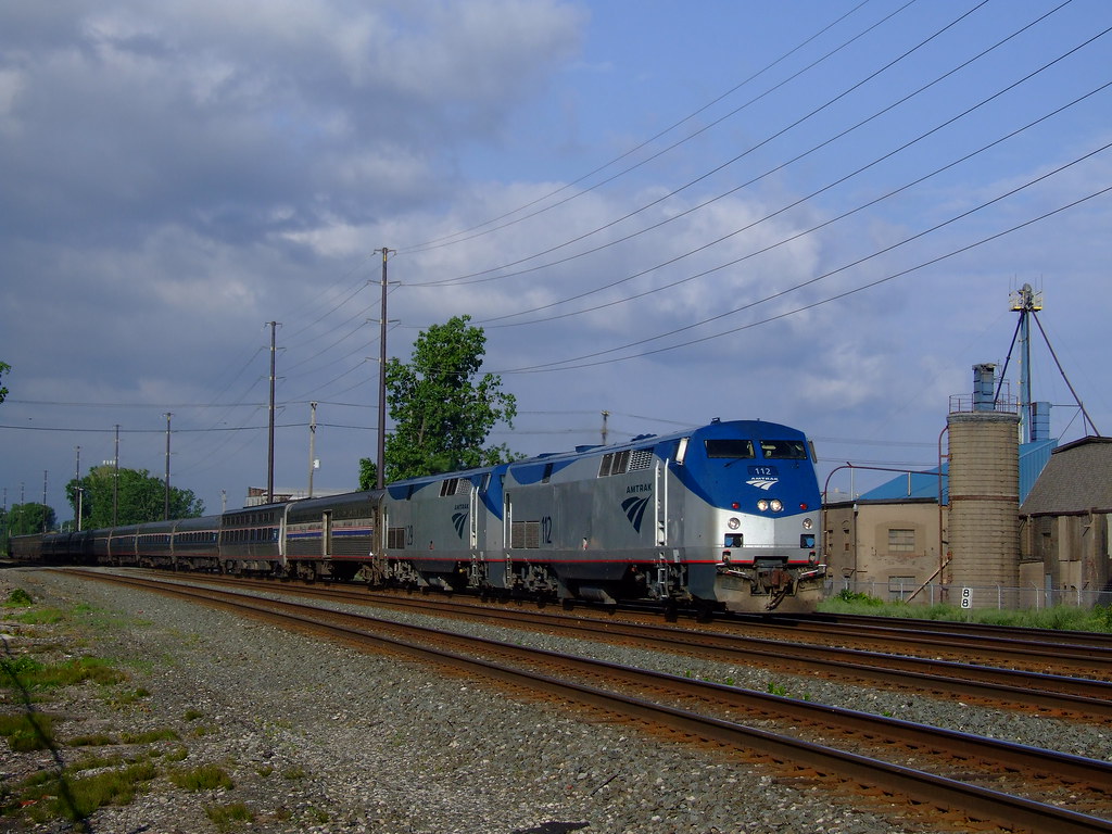Amtrak train 48 at Erie Pa. Running about an hour late. Flickr