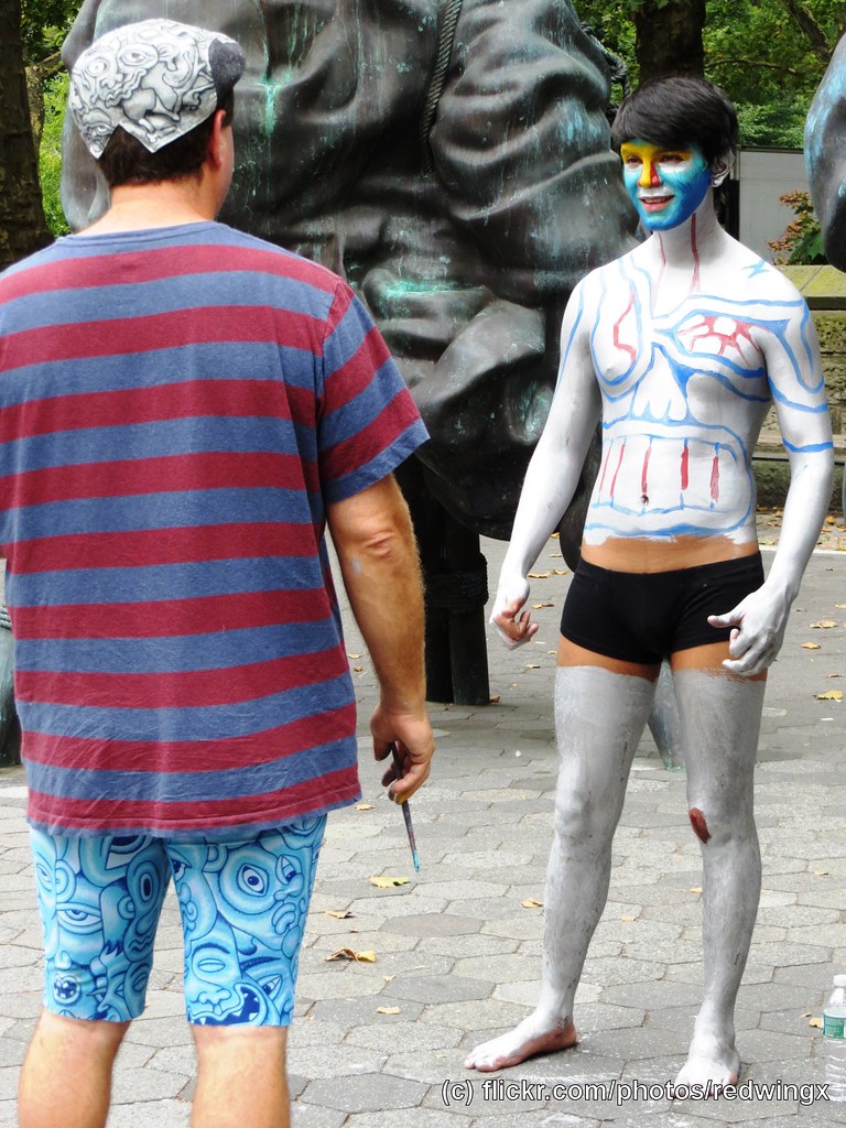 27 July 21, 2013 Andy Golub body painting near 5th Ave an… Flickr