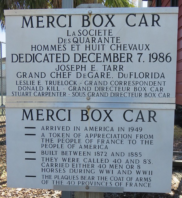 Florida Merci Train Boxcar Marker (Holly Hill, Florida) a photo on