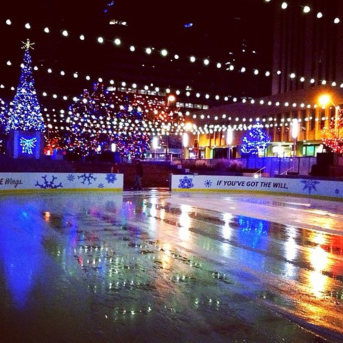 Ice skating rink freshly resurfaced Jackie Flynt Flickr