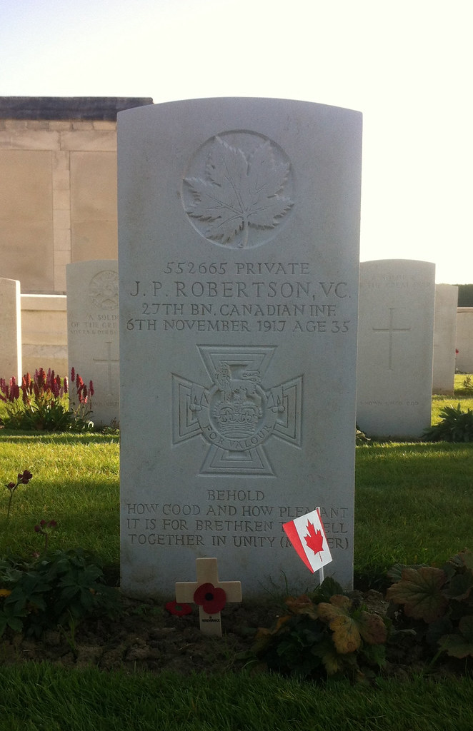 Tyne Cot J.P Robertson VC (Died 5th Nov 1917) One thing t… Flickr