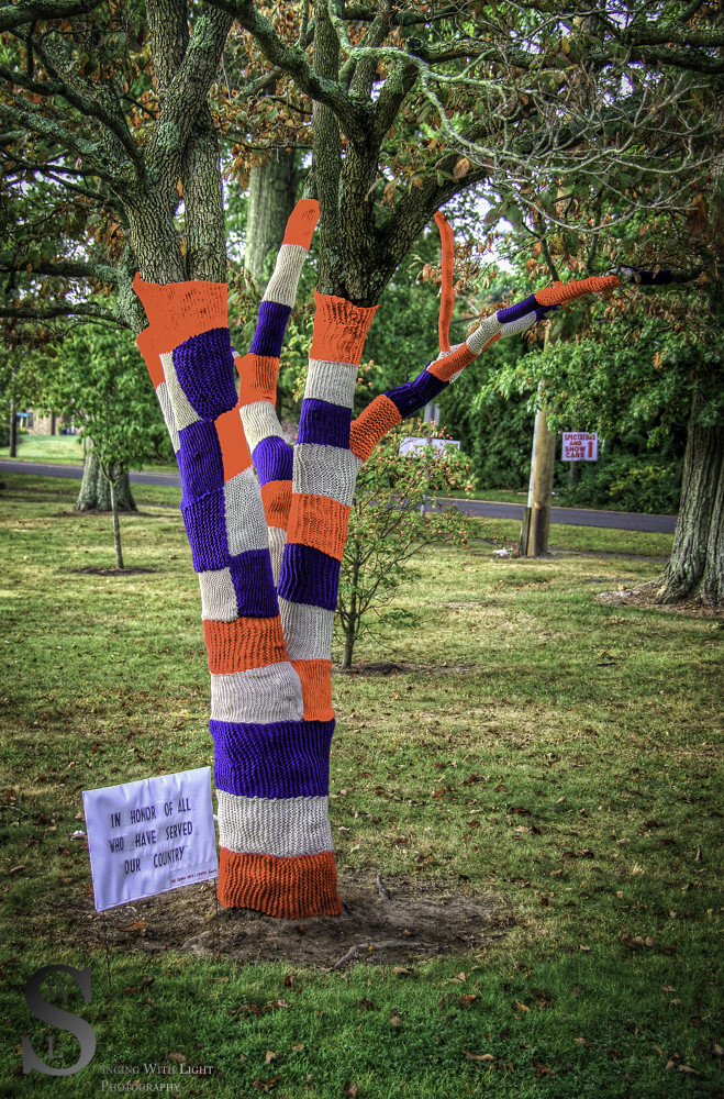 Yarn Bombing In Honor of all those who have served our Cou… Flickr
