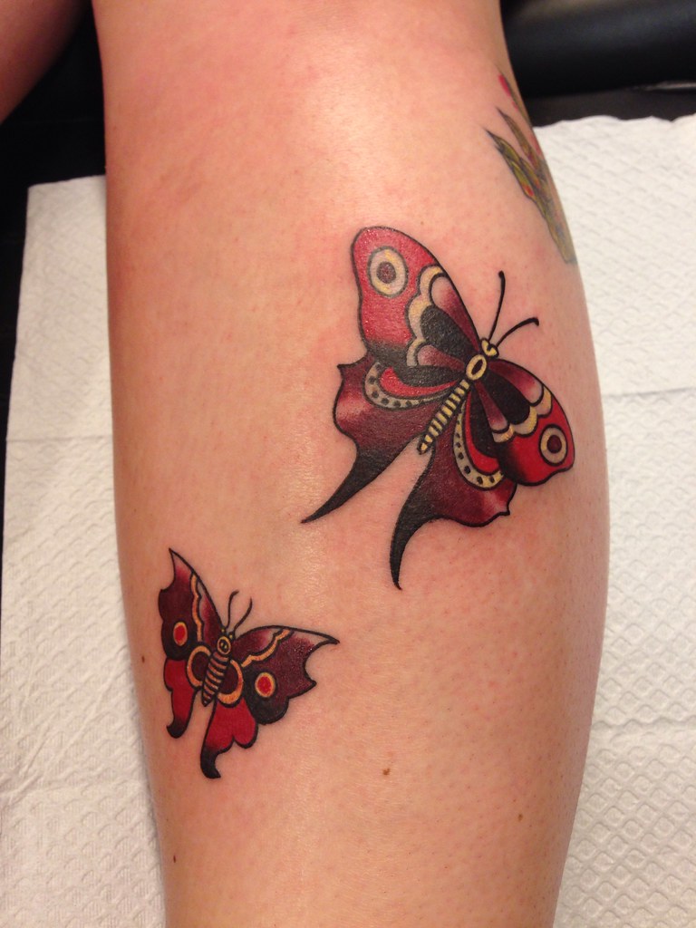 Sailor Jerry Butterflies By Wes Fortier - Burning Hearts T… | Flickr 1024_x_768_jpg