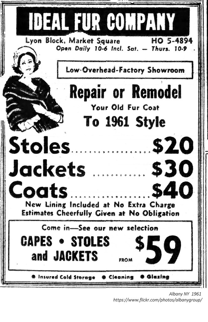 Ideal Fur Company Lyons Block Building 1961 albany ny vint… Flickr