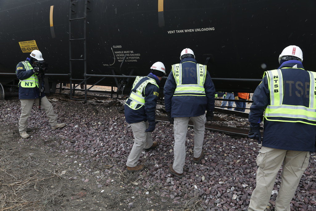 Graettinger, Iowa UP freight train derailment investigatio… Flickr