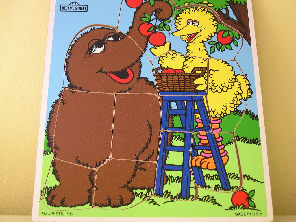 Big Bird/Snuffy wooden puzzle For sale in my etsy store Fo… Flickr
