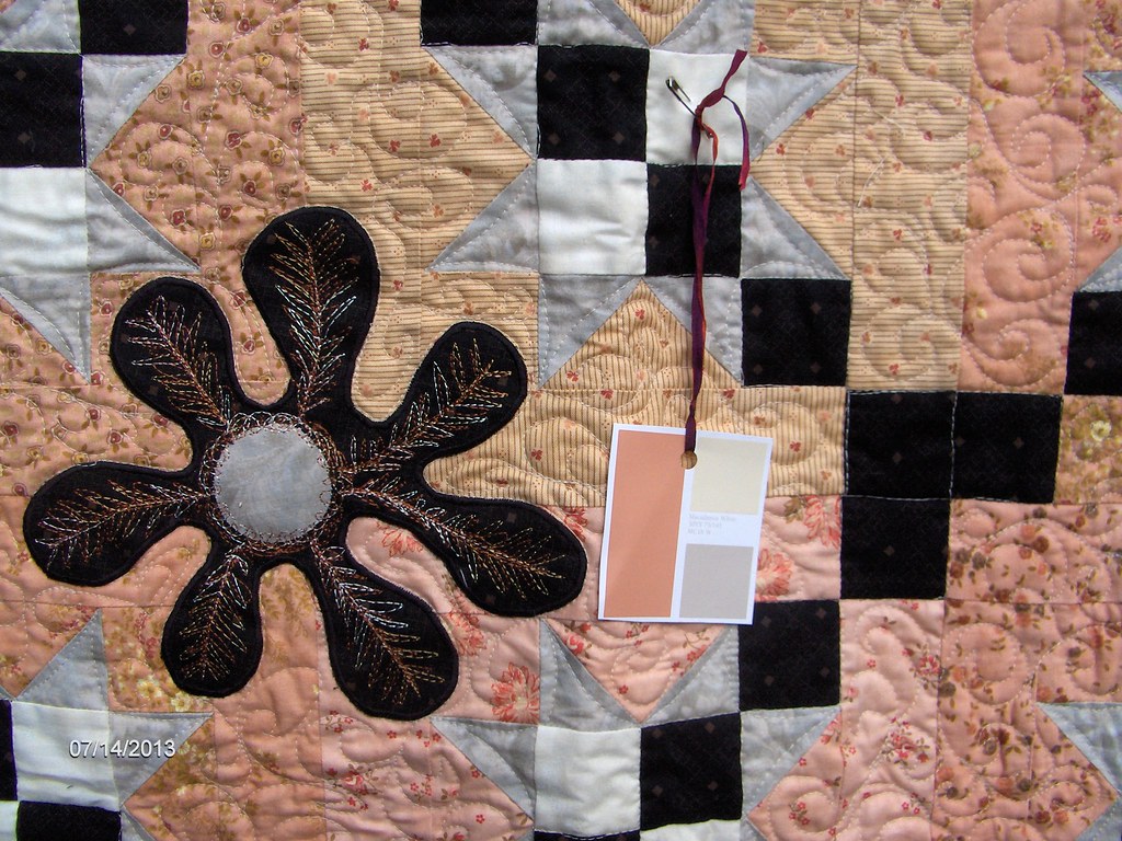 Paint Chip Challenge Closeup Closeup of the quilt showing … Flickr