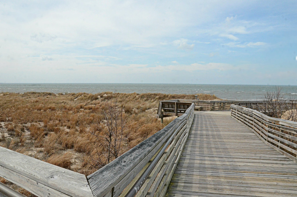Beach access boardwalk Chesapeake Bay First Landing State … Flickr