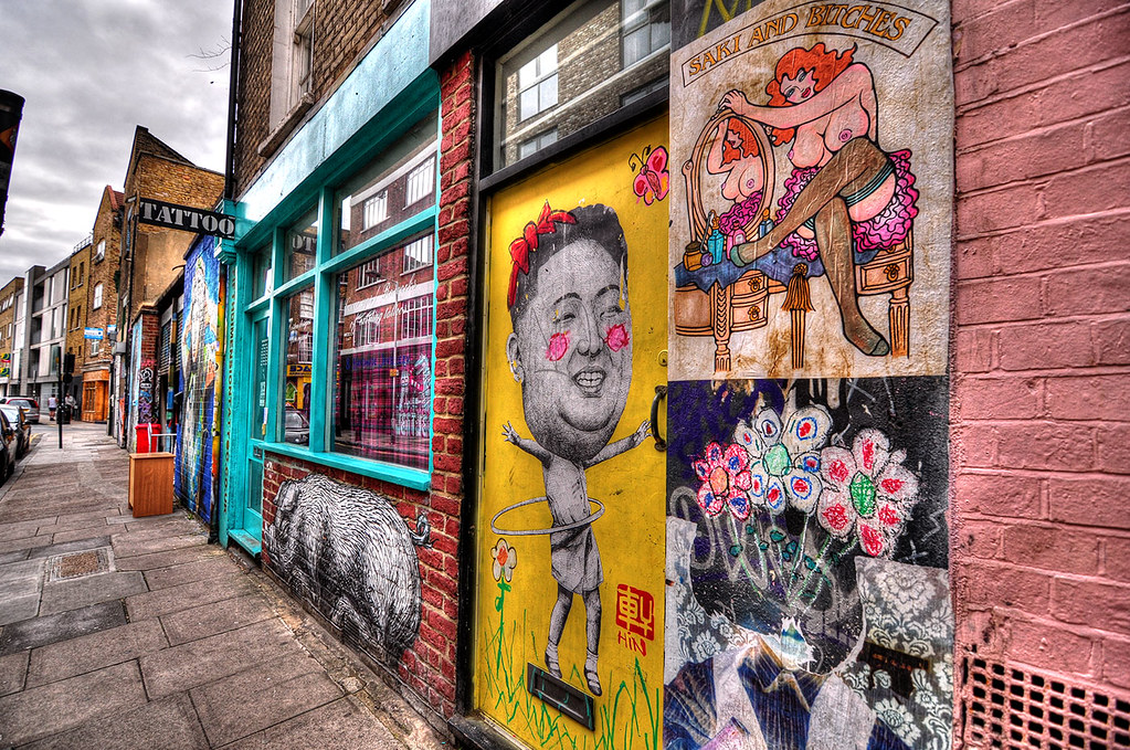 Tatoo Graffiti Street Art Old Street London 2013 James