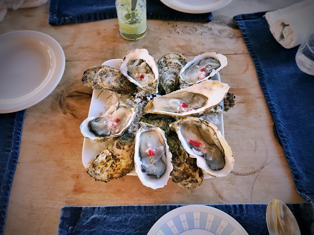 Kumiai oysters, pirul olive oil Deckman’s en e… Flickr