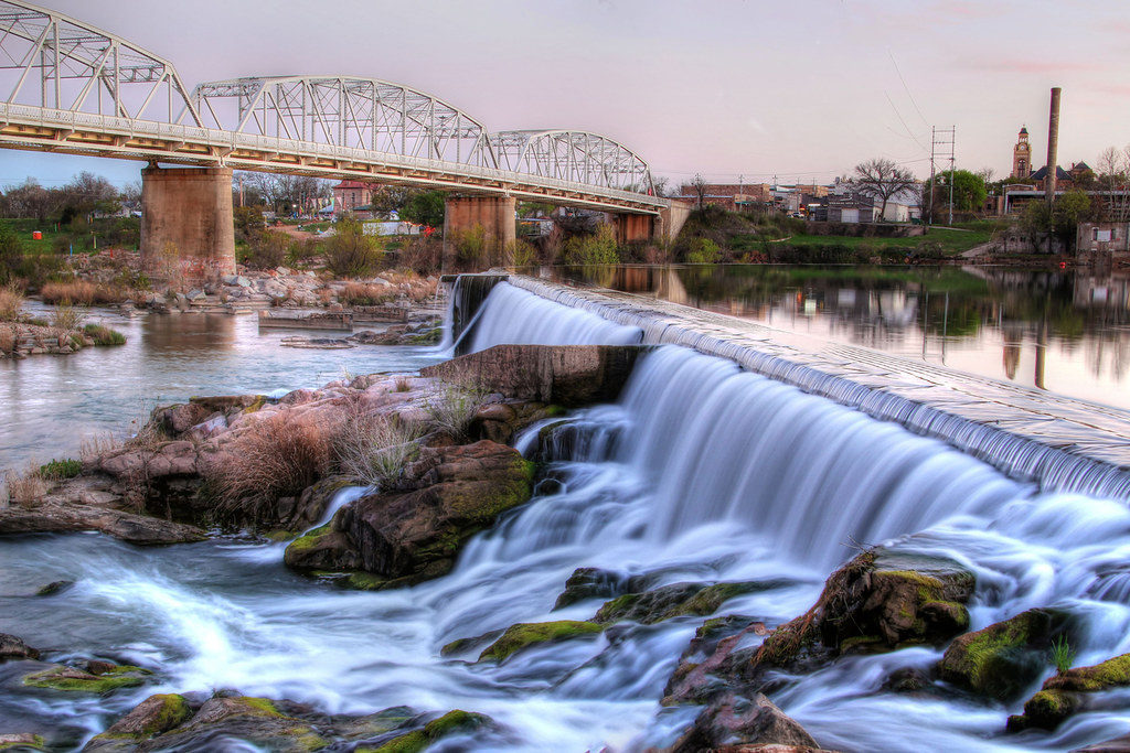 Llano River Bridge & overflow on the Llano River in Texas.… Jerry
