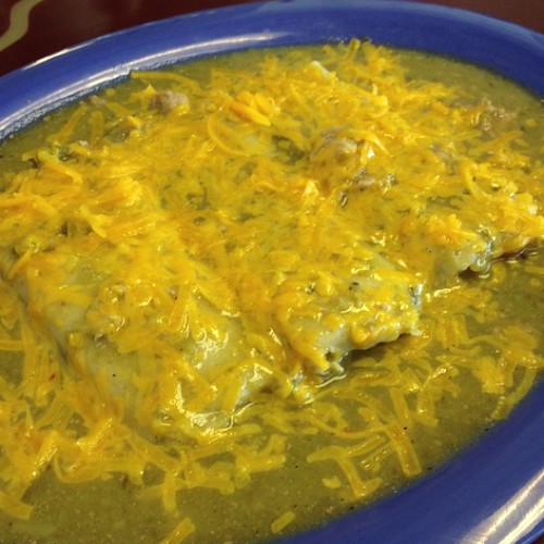 Smothered tamales! At my boss' family's restaurant. delic… Flickr