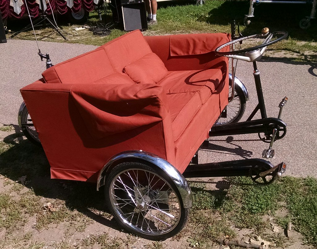 Rearsteer trike couch bike We hadn't seen this couch bike… Flickr