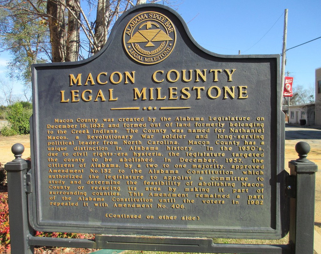 Macon County Legal Milestone Marker (Tuskegee, Alabama) Flickr