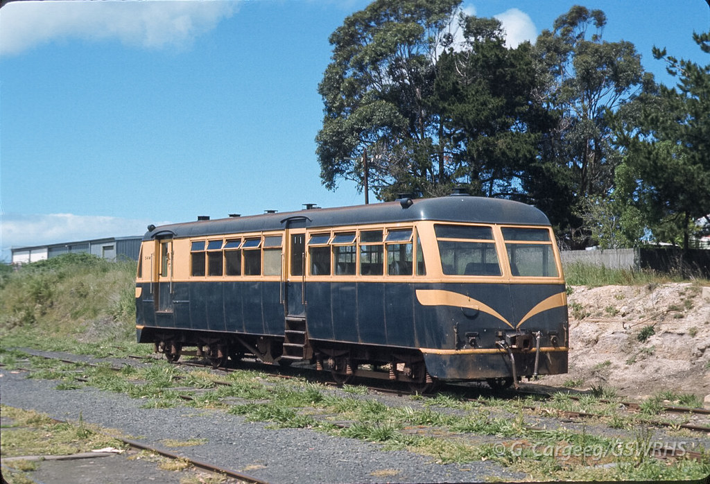 7710J23 Walker rail motor trailer 54MT at Wonthaggi. GSWRHS