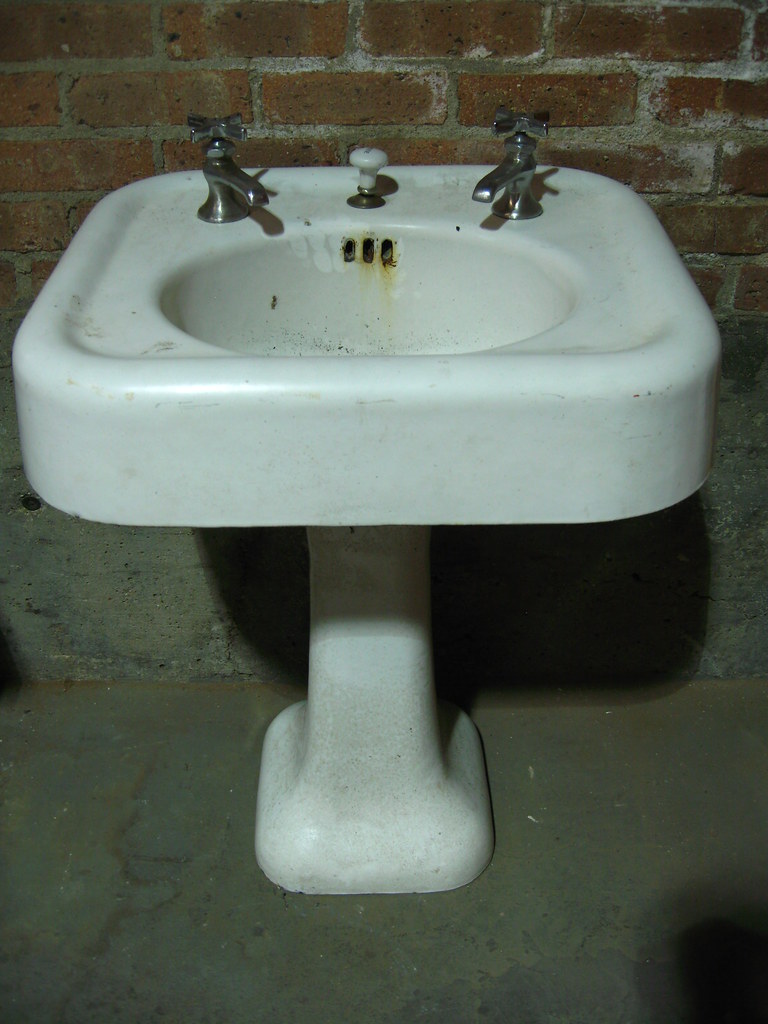 Vintage Kohler Cast Iron Pedestal Sink Rebuilding Exchange Flickr