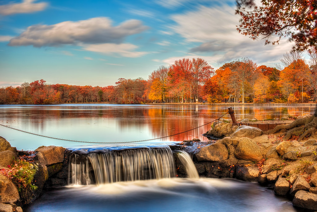 Belmont Lake Fall colors seen at Belmont Lake State Park. Matthew