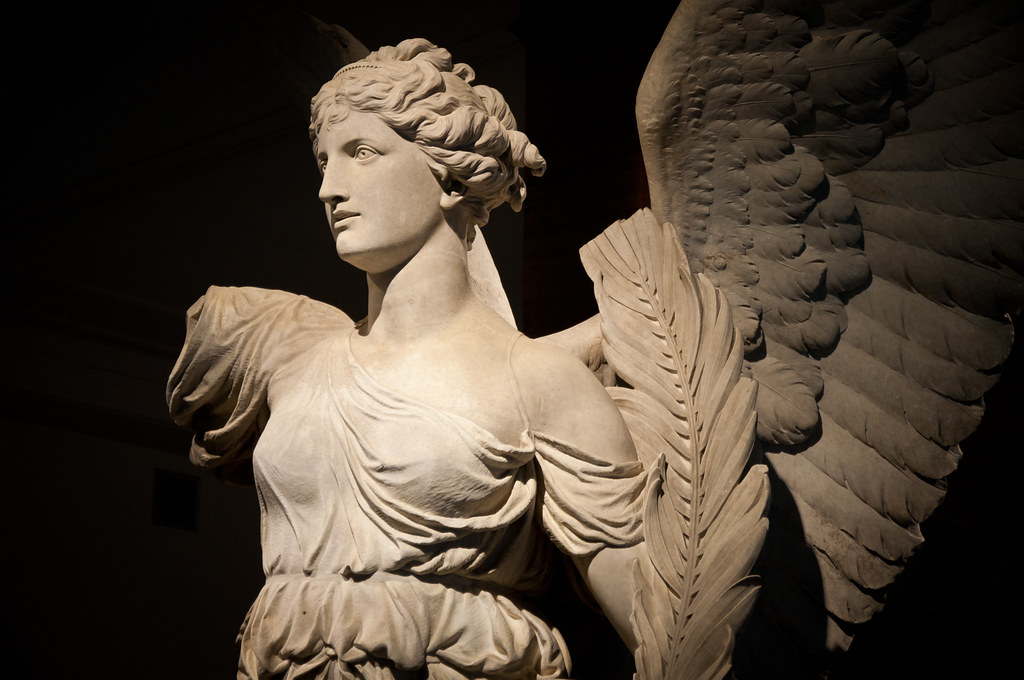 Angel in Berlin A statue in the lobby of the Deutsches His… Flickr