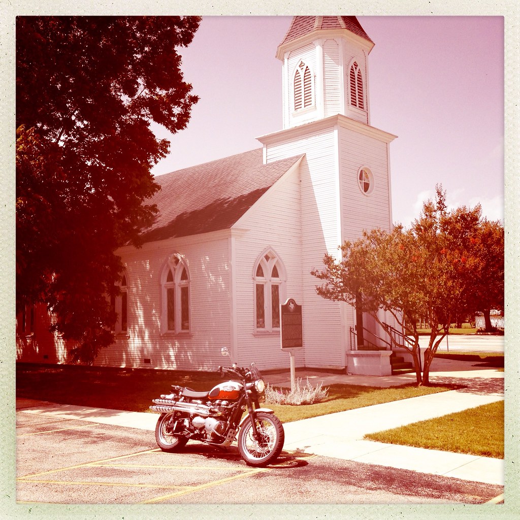 image At the Luthern Church in La Vernia, TX Bulletrider Flickr