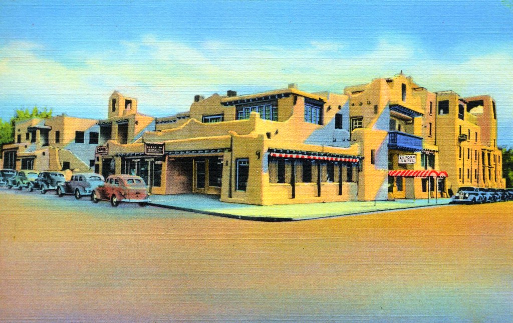 La Fonda Hotel Santa Fe NM marked 1941 William Bird Flickr