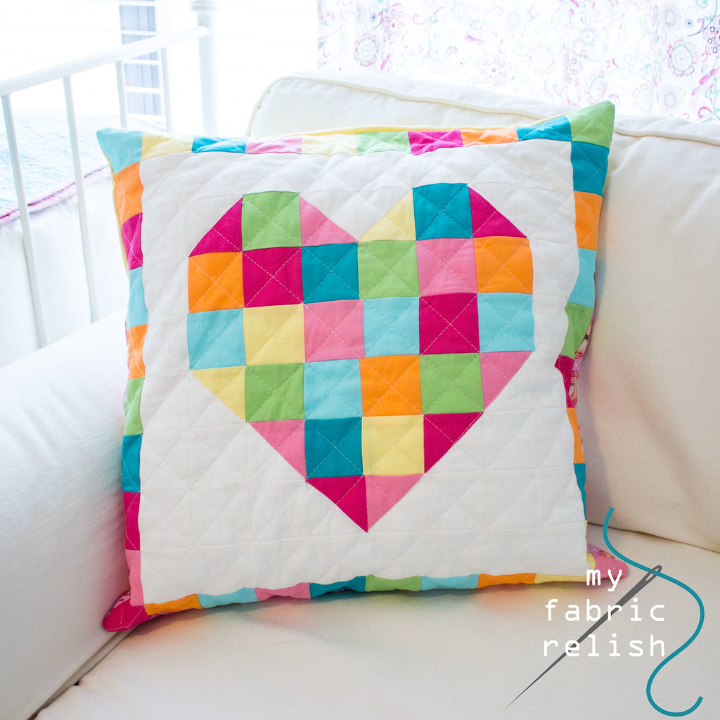 Quilted Heart Pillow Melissa Eubanks