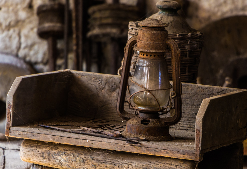 Light of the past world before electricity. fire era. Alireza