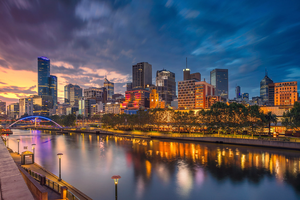 Melbourne. City of Melbourne at sunset. My website rudyba… Flickr