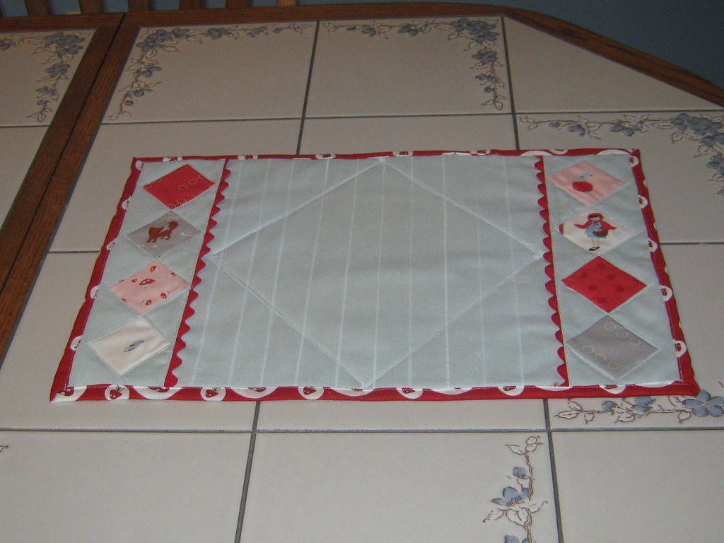 Diamond Patchwork Placemat Lessons learned Polyester ric … Flickr