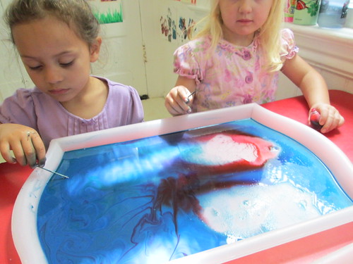 milk, food coloring, dish soap experiments | Ladybug Preschool | Flickr