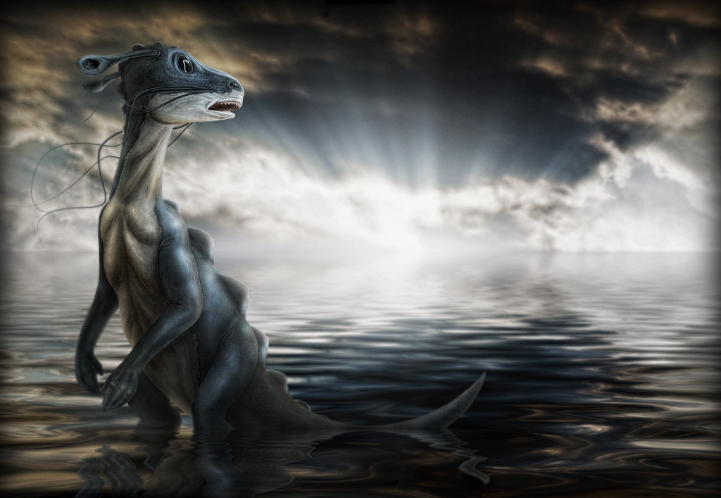 DinoShark I made this out of a picture of a plastic shark … Flickr