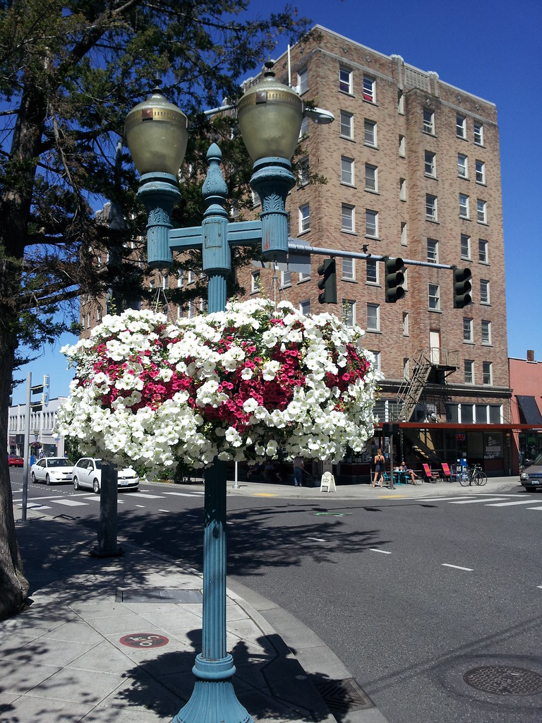 Mount Baker Apartments with streetlamp flowers My home, th… Flickr