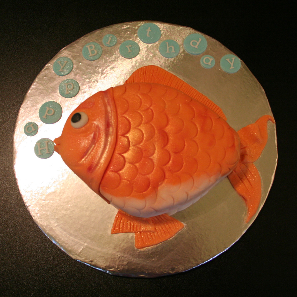 Goldfish Birthday cake Whitehead Flickr