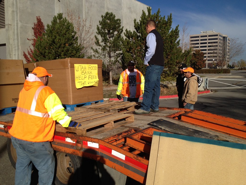Canstruction Food Bank Delivery Following the UDOT's Annua… Flickr