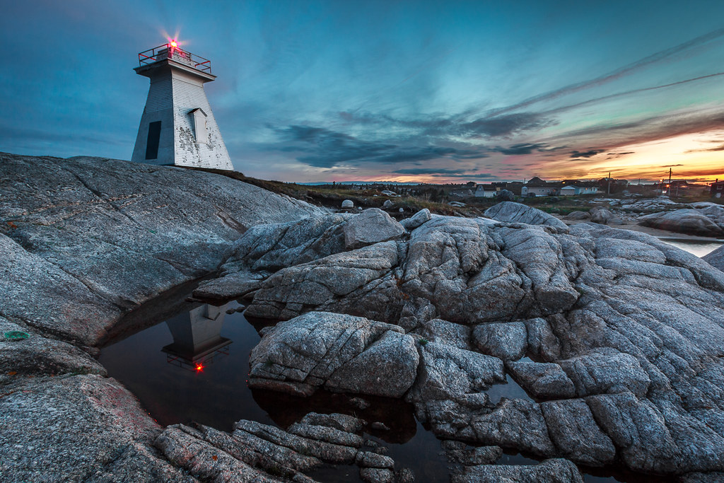 Terence Bay Lighthouse at Sunset Mike Donahue Flickr