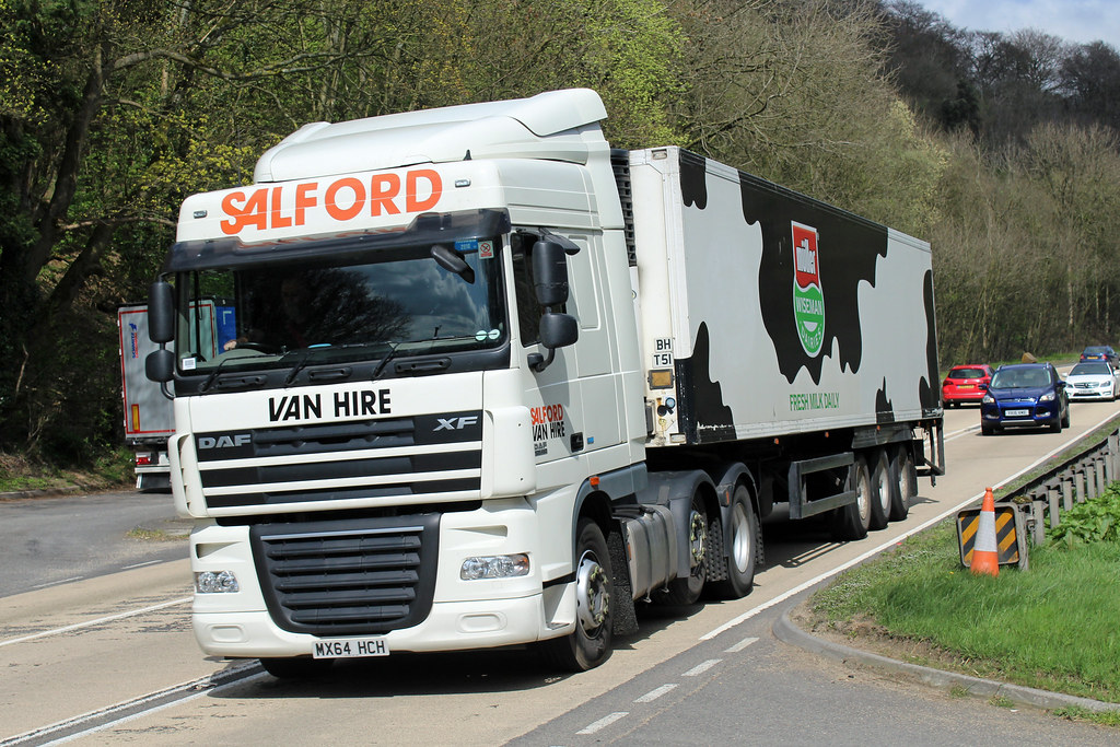 Salford Van Hire MX64 HCH, DAF 105 XF on Crickley Hill Flickr