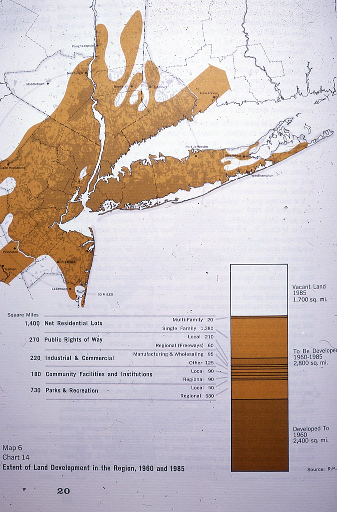 Extent of Land Development of New York region 19601965 Flickr
